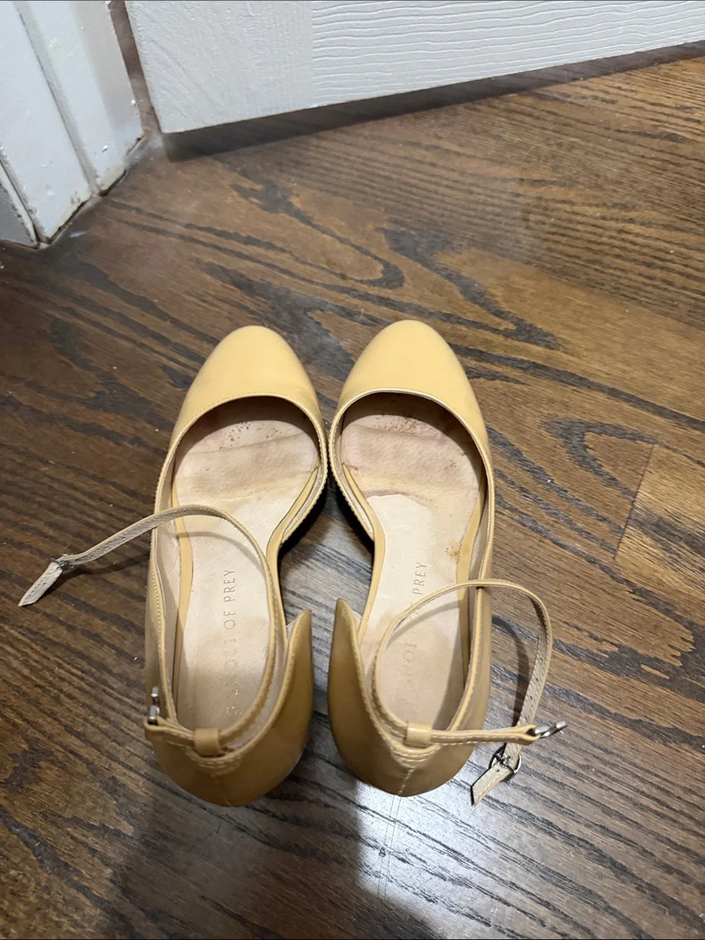 Shoes of Prey Nude Patent Ankle-Strap Pumps
